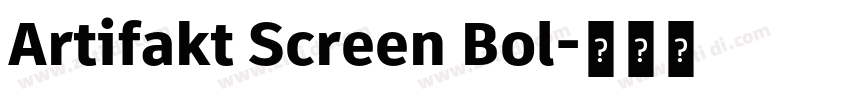 Artifakt Screen Bol字体转换